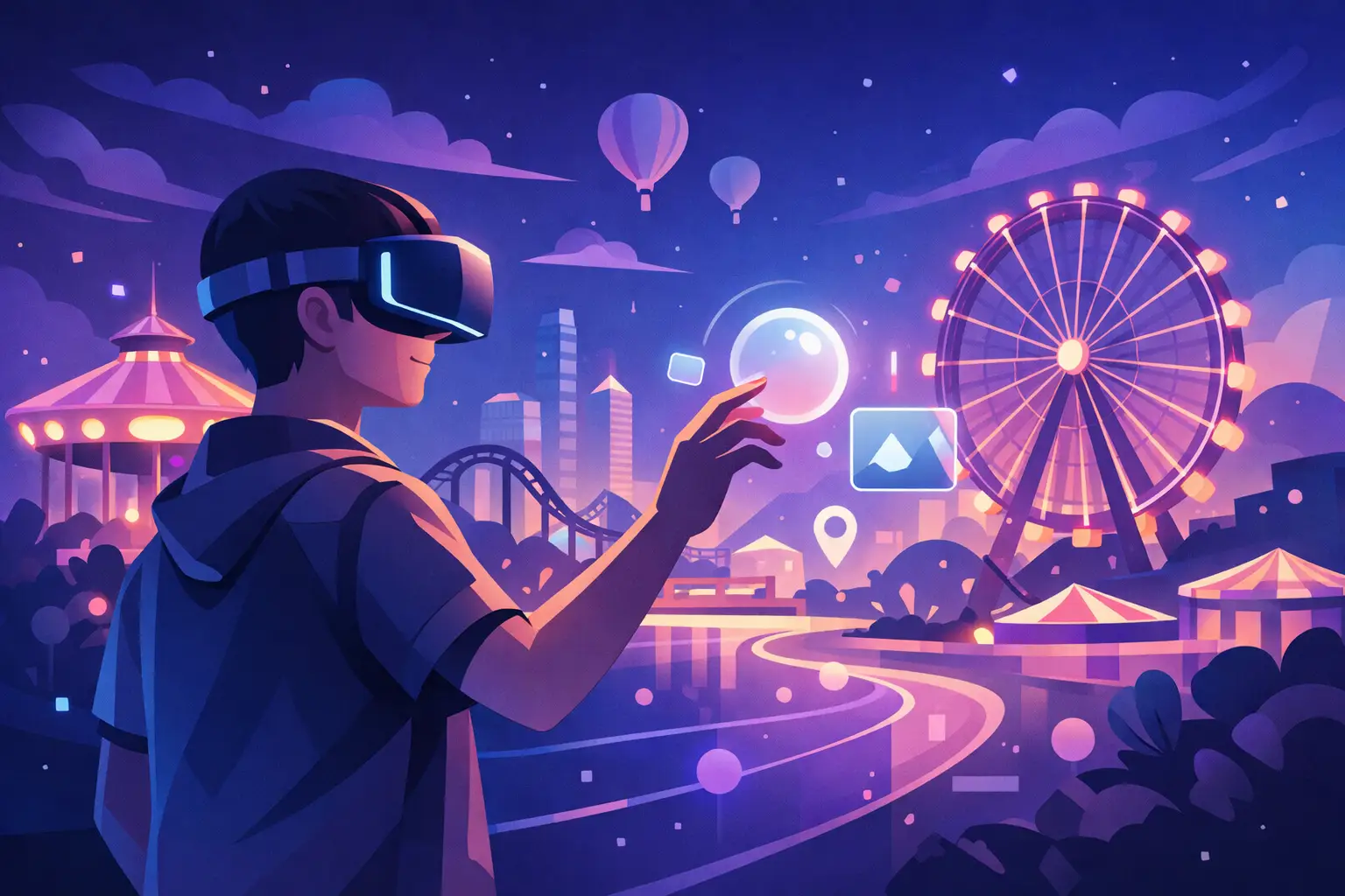 Immersive Virtual Reality Experiences at GlowTown