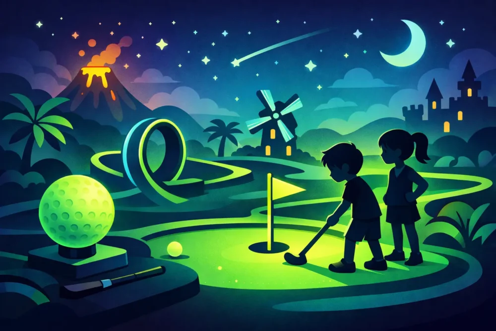 Is Good for Kids Glow in the Dark Mini Golf?